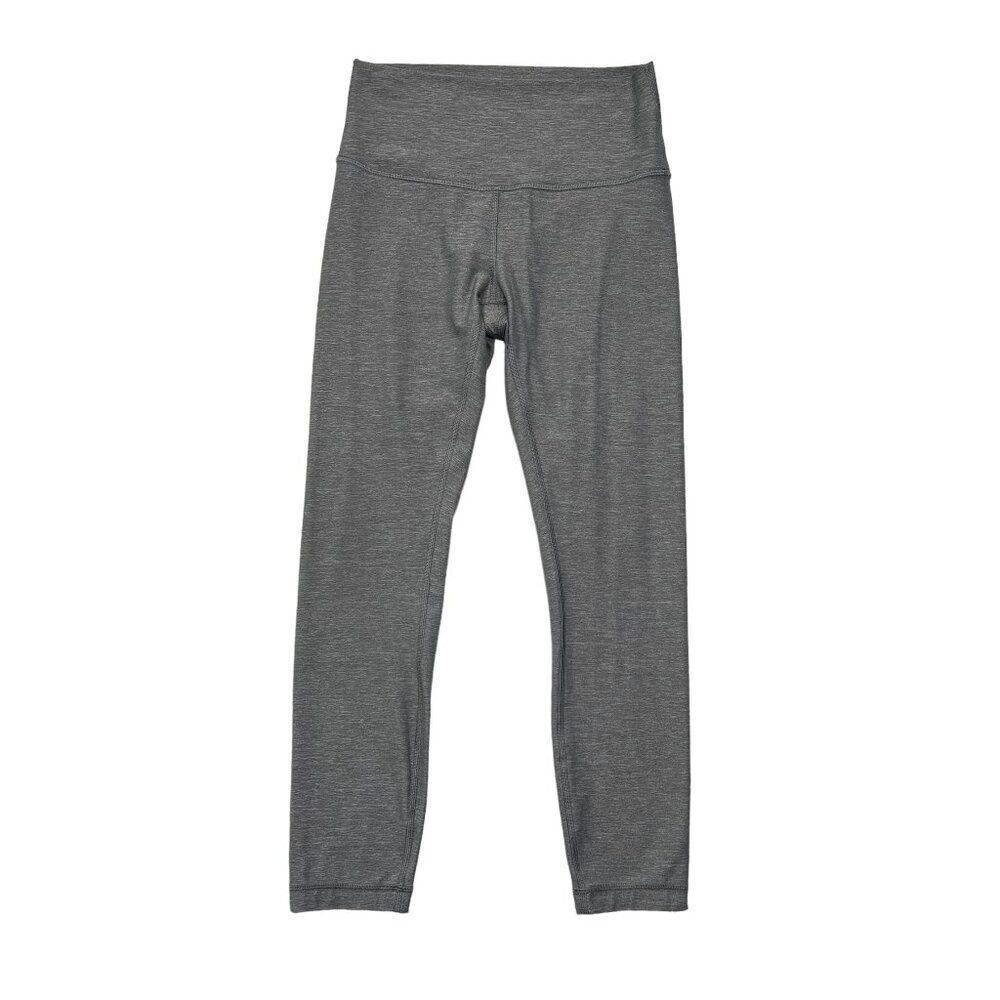 Lululemon Leggings Women's Size 7 Heather Gray 3/4 Athletic Yoga Tights